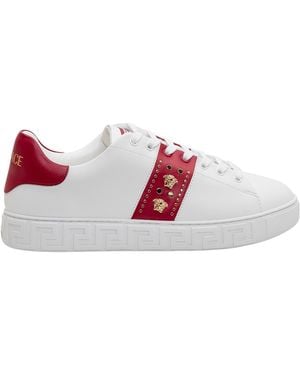 Versace Greca Embellished Trainers - Pink