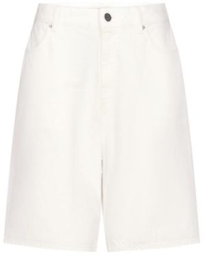 Loulou de Saison Isu Bermuda Denim Shorts - White