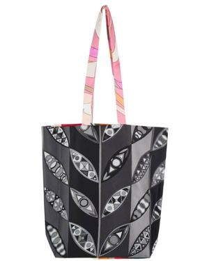Emilio Pucci Gallery Reversible Tote Bag - White