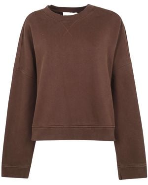 Entire studios Long-Sleeve Cotton Sweatshirt - Brown
