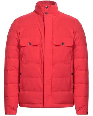 Woolrich Stand Collar Quilted Jacket - Red