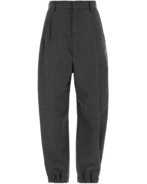 Moschino Wide-Leg Casual Trousers - Grey