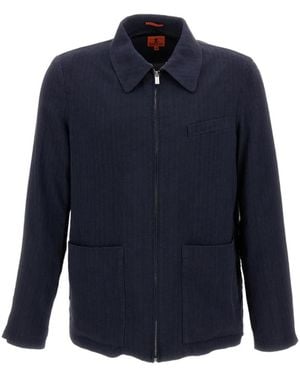 Barena Zipped Overshirt - Blue