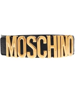 Moschino Logo-Buckle Belt - Metallic