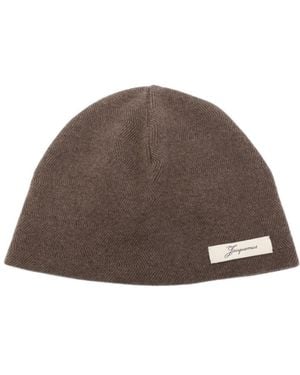 Jacquemus The Chevron Beanie - Brown