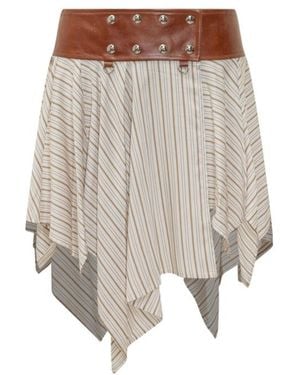 IRO Umby Striped Handkerchief Skirt - Gray