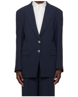 BOSS Single-Breasted Blazer - Blue