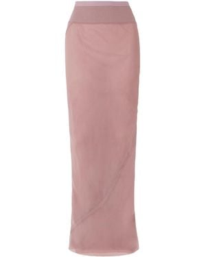 Rick Owens Elastic Waist Skirt - Pink