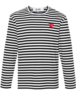 Comme des Garçons Striped T-Shirt - Blue
