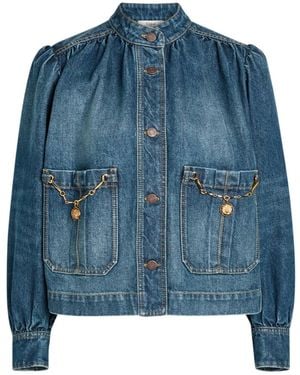 Chloé Capsule Embellished Denim Jacket - Blue