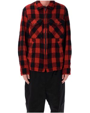 Junya Watanabe Checked Filson Shirt Jacket - Red