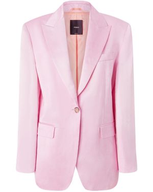 Pinko Single-Breasted Blazer - Pink