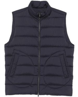 Herno Quilted Padded Gilet - Blue