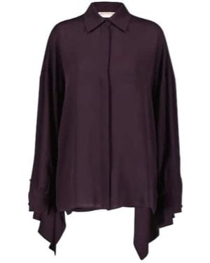 Valentino Silk Georgette Shirt - Purple