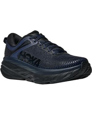Hoka One One Bondi 7 Lace-Up Trainers - Blue