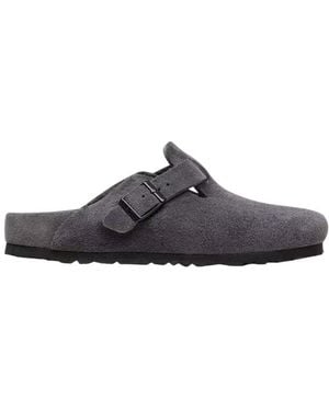 Birkenstock Boston Buckled Clogs - Brown
