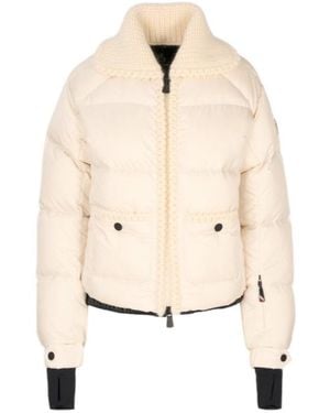 Moncler Jolie Wool-Trimmed Insulated Ski Jacket - Natural