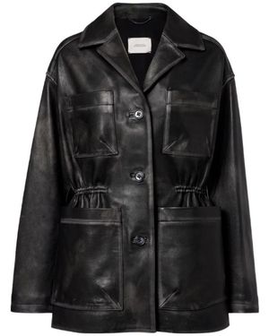 Dorothee Schumacher Sleek Statement Leather Jacket - Black