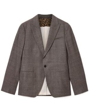 AllSaints Clover Single Breasted Blazer - Brown