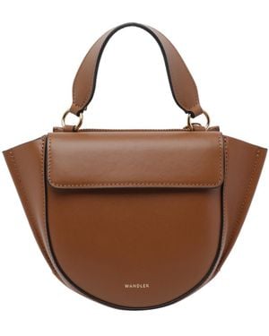Wandler Top-Handle Shoulder Bag - Brown