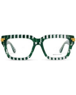 Bottega Veneta Eyewear Square Frame Glasses - White