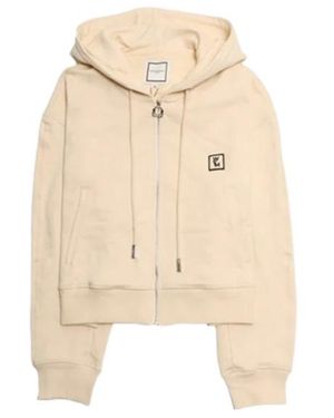 WOOYOUNGMI Hoodie With Patches - Natural