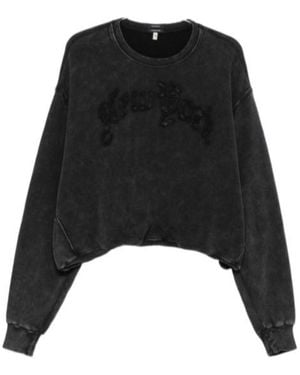 R13 Crew Neck Sweatshirt - Black