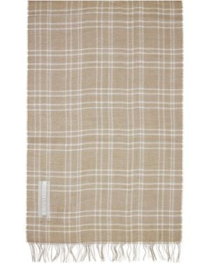 Our Legacy Cottage Plaid Scarf - Natural