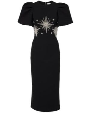 Rebecca Vallance Estella Embellished Midi Dress - Black