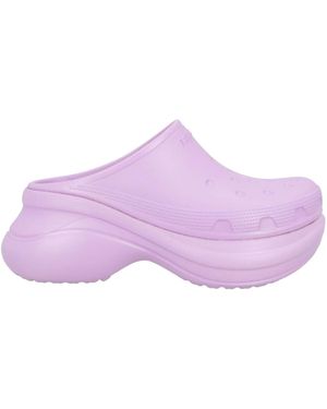 Balenciaga Minimalist Rubber Mules - Purple