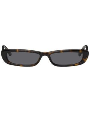 The Attico Rectangular Frame Sunglasses - White