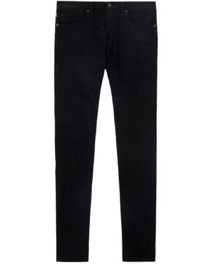 Tom Ford Logo-Patch Mid-Rise Skinny Jeans - Blue