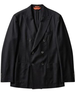 Barena Double-Breasted Blazer - Black