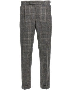 PT01 Checked Casual Pants - Gray