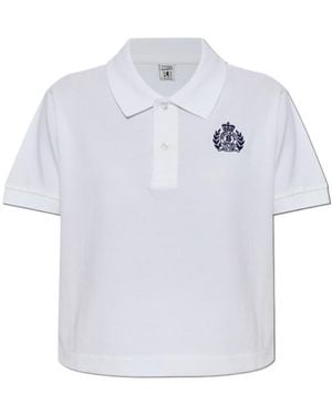 Sporty & Rich Short-Sleeves Polo Shirt - White