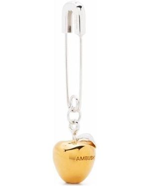Ambush Apple Charm Earring No Colour - White