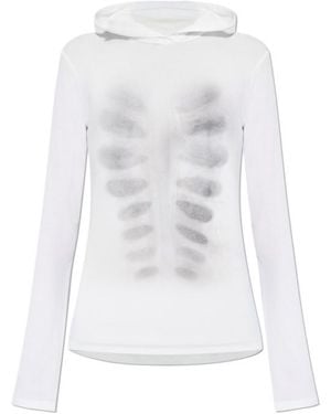 AVAVAV Skeleton Hooded Top - White