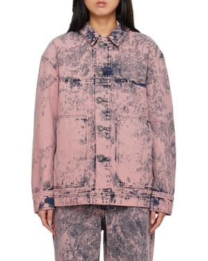 Etudes Studio Distressed Denim Jacket - Gray