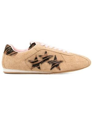 Amiri Zebra Pacific Flat Trainers - Natural