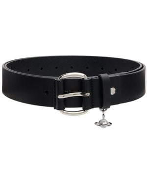 Vivienne Westwood Wide Alex Charm Belt - Black