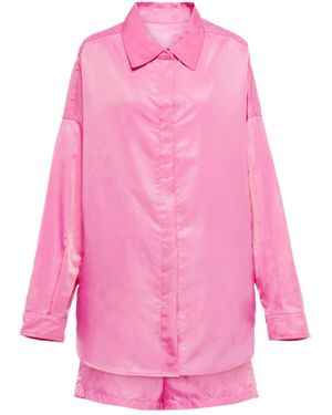 Frankie Shop Long-Sleeved Shirt And Shorts Set - Pink