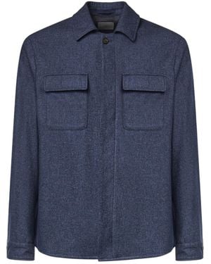 Eleventy Flap Pocket Jacket - Blue