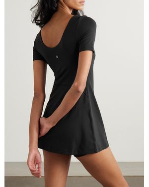 lululemon black athletic dress Athletic Dress By Lululemon In Black, Size: L