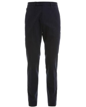 Armani Collezioni Tapered Casual Trousers - Blue