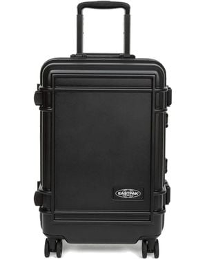 Eastpak Resistr Logo Printed Small Luggage Case - Black