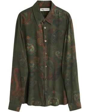 Our Legacy Beyond Forgotten Paisley Print Shirt - Green