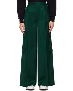 Amiri Pleated Work Casual Pants - Green