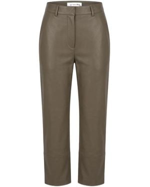 Frankie Shop Lior Leather Pants - Gray