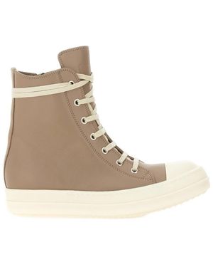 Rick Owens High-Top Trainers - Natural