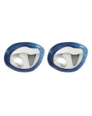 Jil Sander Resin Earrings - Blue